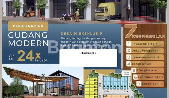 Gudang Borneo Logistic Park Dekat Ikn Balikpapan Start Harga Rp 2 Man 1