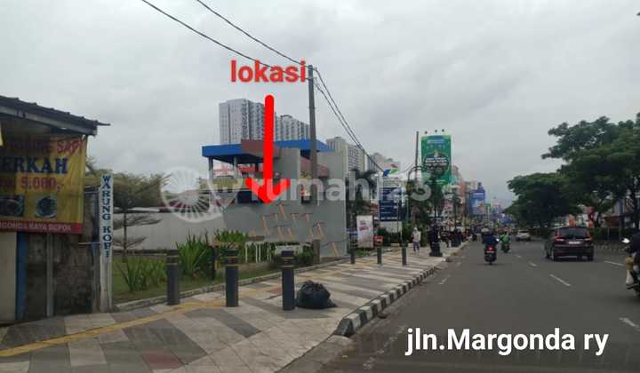 Tanah di Jln Margonda Raya,Siap Pakai,Strategis,Lingkungan Commercial,Sebelah Ged Bni,500M ke Mall Margocity