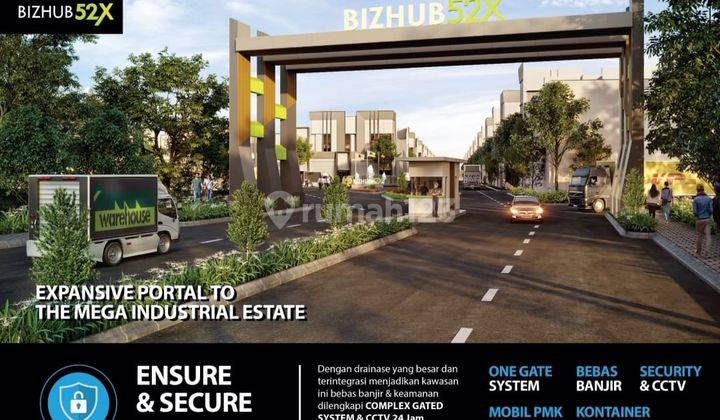 kOMPLEK PERGUDANGAN MODERN BIZHUB52X,BALIKPAPAN,lokasi di GERBANG IKN 2
