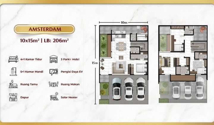 Rumah Baru lebar 10 Pesona Indah Cemara - Agung Sedayu Medan 2