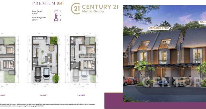 Dijual Rumah Baru 6x11 Attic Cluster Viola Summarecon Crown 1