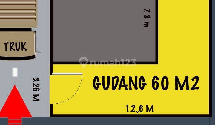 Disewa Gudang Murah 60m Pik akses tol Jorr 2