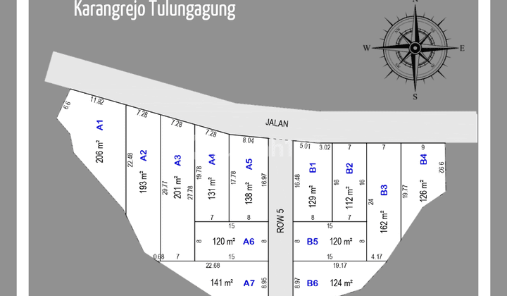 Tanah Strategis Patok Bpn Dekat Kantor Desa Babadan Tulungagung 1