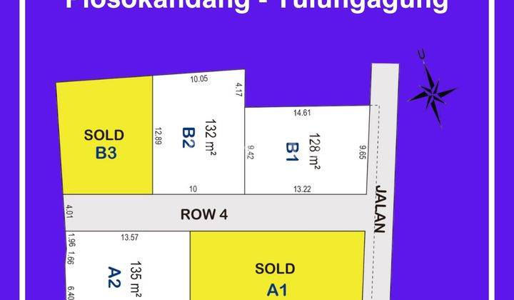 Dijual Tanah Kapling Tulungagung Strategis Dekat Rsud Dr. Iskak 2