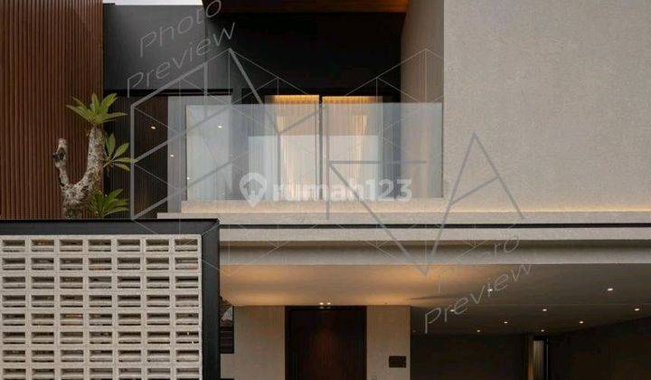 Rumah Bangunan Mandiri Mewah Modern Tropis Rapi Siap Huni Giri Loka Bsd 1