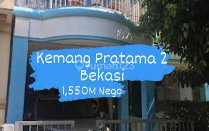 Paling Murah! Harga B.u. Turun Harga Dari 1,5m-->1,45m Siap Huni, Kemang Pratama 2 Bekasi, Balkon Luas Asyiik Buat Barbekyuuan! 1