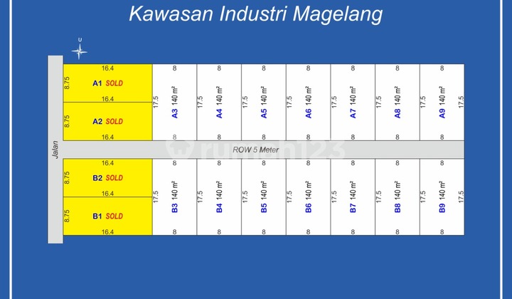 Tanah Magelang 100jt an, Cocok Bangun Kos 3
