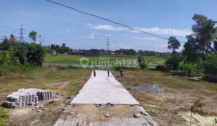 Dekat Pemda Bantul, Tanah Cocok Hunian View Sawah, Siap AJB 2