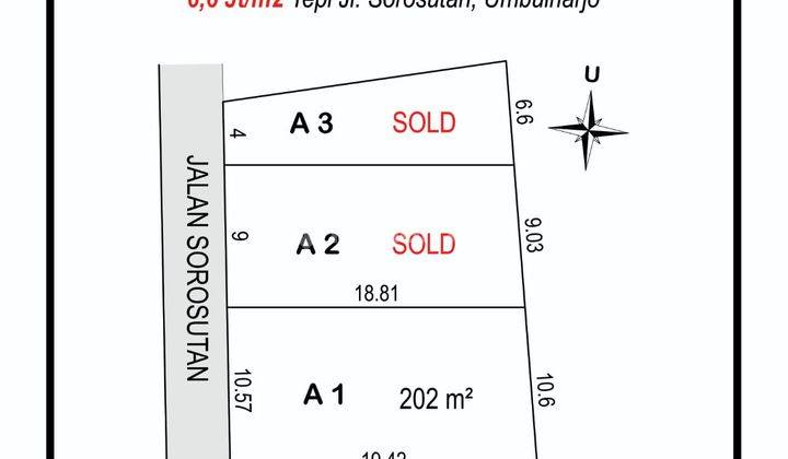 5 menit UAD Kampus 2 Tanah Cocok Hunian Atau Kost, Sleman Jogja 2