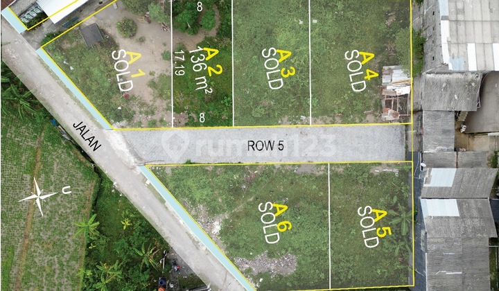 5 Minutes to UGM Campus, Cheapest Land in the Area, Ready for Name Transfer