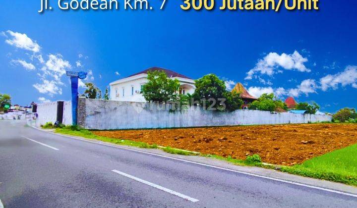 Tanah Tepi Jalan Raya Godean Km.7, 15 Menit Tugu Jogja, SHM 1