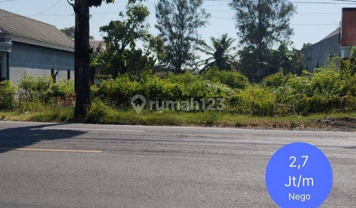 Luas 500 an M2, Dijual Tanah Tepi Jalan Utama Bojonegoro, Sertipikat SHM 1