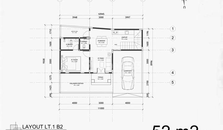 Rumah Modern Di Peguyangan Tengah Kota 2