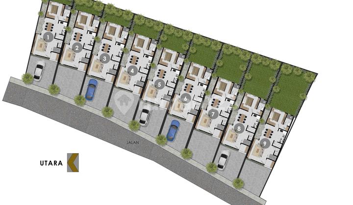 Rumah Modern Tipe 140 SHM Di Dalung BPF1526