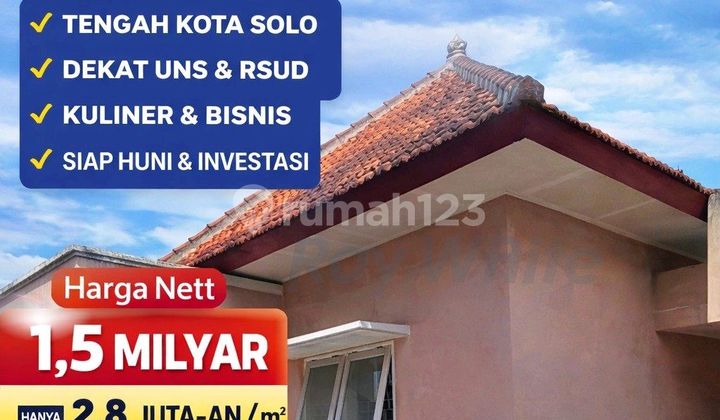 Dijual Rumah Tengah Kota Solo, Dekat Pasar Besar, Rs Moewardi 1