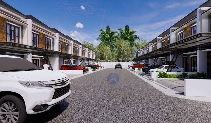 Rumah 2 Lantai Cluster DP 40 juta an Free Biaya Kanopi Pagar Dekat Tol 5