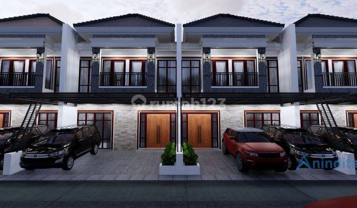 Rumah 2 Lantai Cluster DP 40 juta-an Free Biaya Kanopi Dekat Tol  3