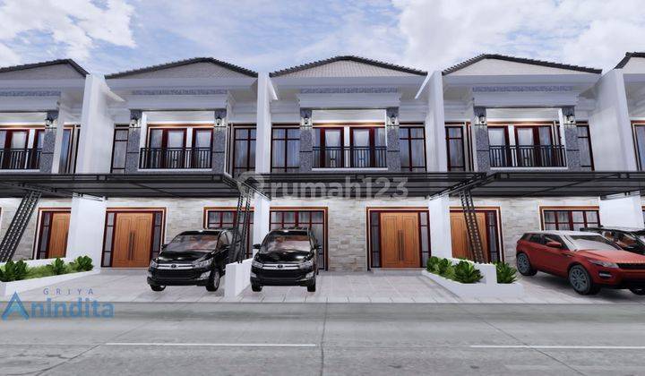 Rumah 2 Lantai Cluster DP 40 juta-an Free Biaya Kanopi Dekat Tol  7