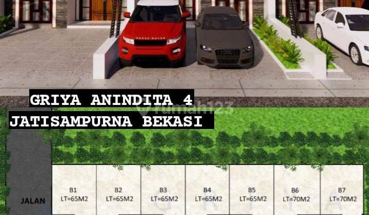 Rumah 2 Lantai Cluster DP 40 juta-an Free Biaya Kanopi Dekat Tol  8