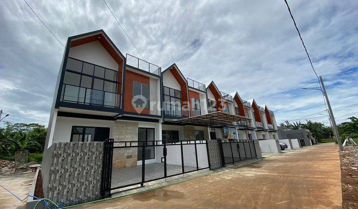 Rumah 2 Lantai Townhouse DP 40 juta-an Free Biaya Kanopi Dekat Tol  2