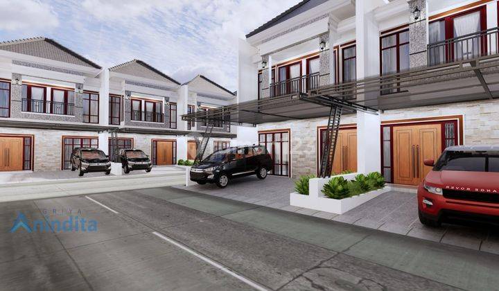 Rumah 2 Lantai Cluster DP 45 juta-an Free Biaya Kanopi Dekat Tol  4