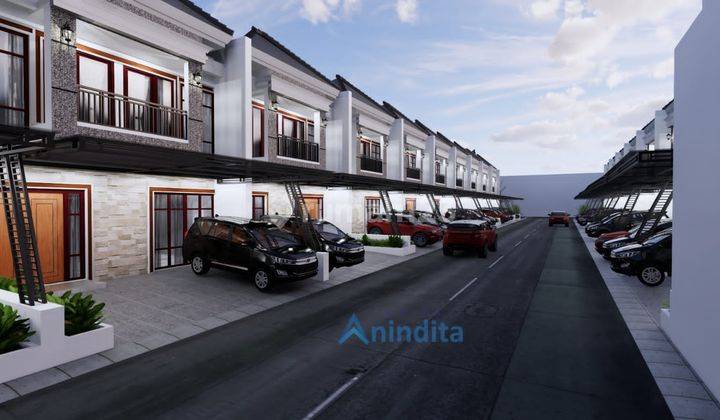 Rumah 2 Lantai Cluster DP 45 juta-an Free Biaya Kanopi Dekat Tol  6