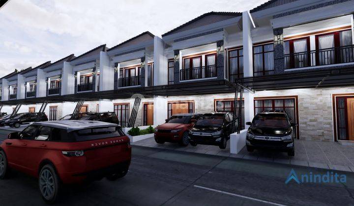 Rumah 2 Lantai Cluster DP 45 juta-an Free Biaya Kanopi Dekat Tol  9