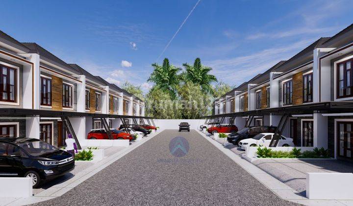 Rumah 2 Lantai Cluster DP 40 juta-an Free Biaya Kanopi Dekat Tol  5