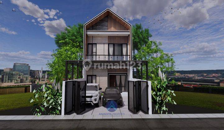 Rumah 2 Lantai Townhouse DP 60 juta-an Free Biaya Kanopi Dekat Tol  2