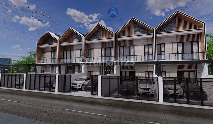 Rumah 2 Lantai Townhouse DP 60 juta-an Free Biaya Kanopi Dekat Tol  1