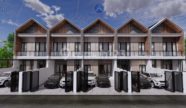 Rumah 2 Lantai Townhouse DP 60 juta-an Free Biaya Kanopi Dekat Tol  3