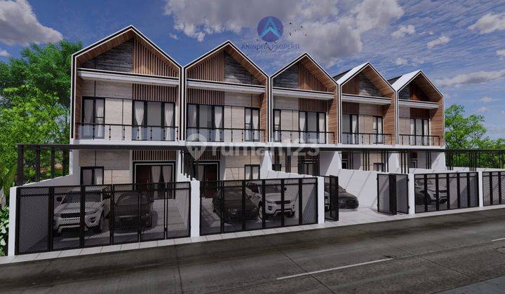 Rumah 2 Lantai Townhouse DP 60 juta-an Free Biaya Kanopi Dekat Tol  6