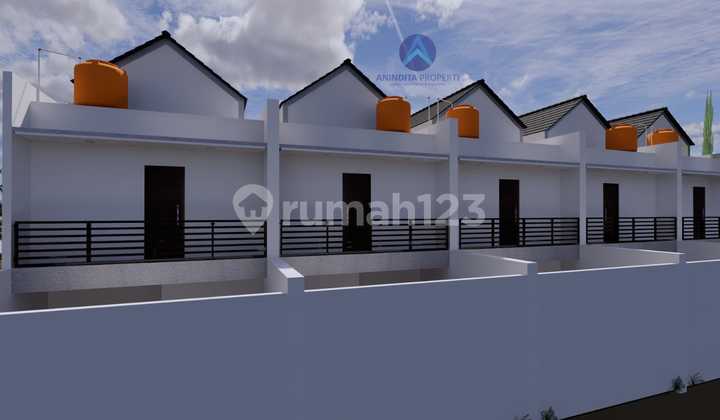 Rumah 2 Lantai Townhouse DP 60 juta-an Free Biaya Kanopi Dekat Tol  5