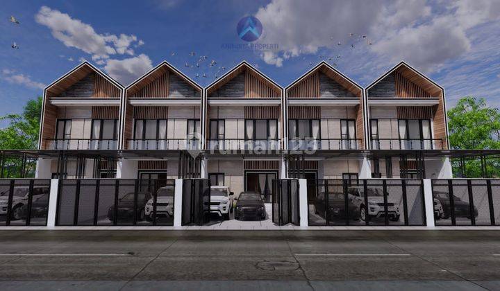 Rumah 2 Lantai Townhouse DP 60 juta-an Free Biaya Kanopi Dekat Tol  7