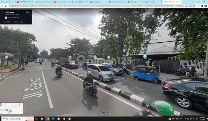 Hhingindisewakan Tempat Usaha Bagus Lokasi Strategis Lt Uk 15 X 38 Meter Strategis di Jalan Garuda No 24. Kemayoran Jakarta Pusat. 3