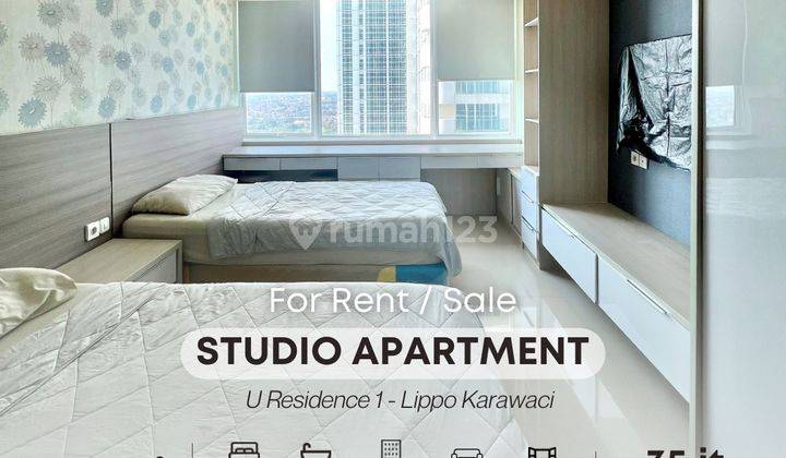 Apartemen Studio U Residence 1 Full Furnished Tahunan 1