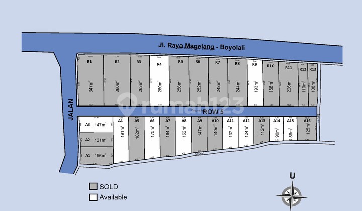Affordable Land in Magelang by the Main Road, Near Borobudur Temple Affordable Land in Magelang by the Main Road, Near Borobudur Temple