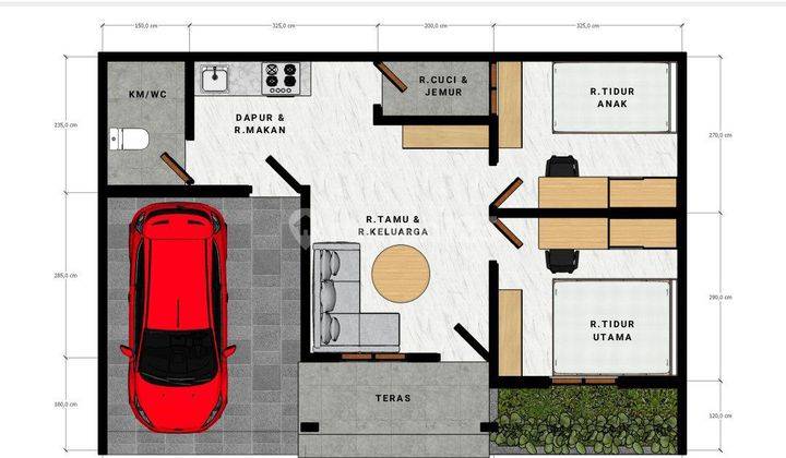 Rumah Murah Modern Pesan Bangun  Dekat Stasiun Gawok ( Cluster ) 2
