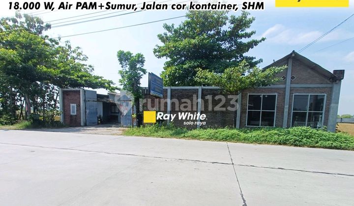 Gudang di Grogol Sukoharjo Akses Kontainer Kawasan Pergudangan