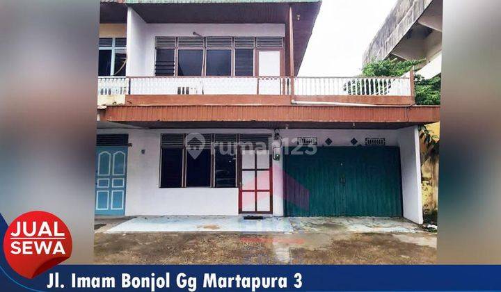 Rumah 2 Lantai dekat area perkantoran di Jl. Imam Bonjol Gg Martapura 3