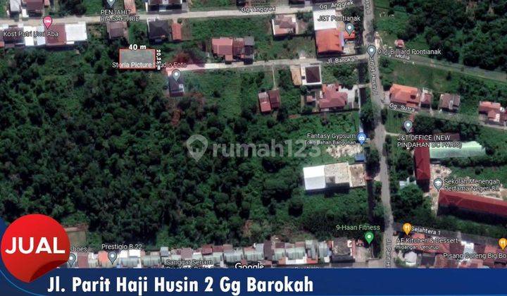 TANAH SIAP BANGUN DI PERKOTAAN LT 810 m², LOKASI Jl. Parit H. Husin 2 Gg Barokah 4