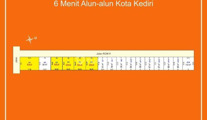 Kavling Murah Manisrenggo 95 M2 6 Menit Alun alun Kota Kediri 5