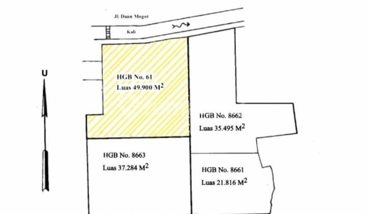 Turun Harga, Dijual Cepat Dibawah NJOP Tanah di Jl. Daan Mogot Km 17.3 Semanan, Kalideres, Jakarta Barat