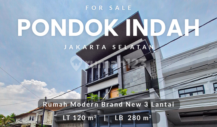 Rumah Brand New Desain Modern Siap Huni di Belakang Pondok Indah Mall