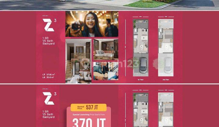 XYZ LIVIN RUMAH MILLENIAL 2 LANTAI SANGAT NYAMAN BERADA DI PUSAT CBD STRATEGIS 1 MENIT MENUJU AEON MALL LIPPO CIKARANG COSMOPOLIS 2