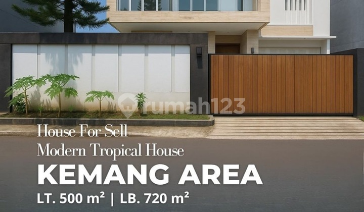 For Sale - Modern Tropical House in Kemang Ampera Area