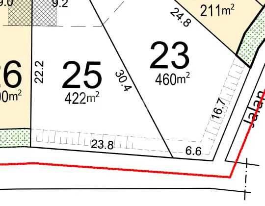 2 Kavling di Candigolf LT 422M2 dan 460M2 F32 1