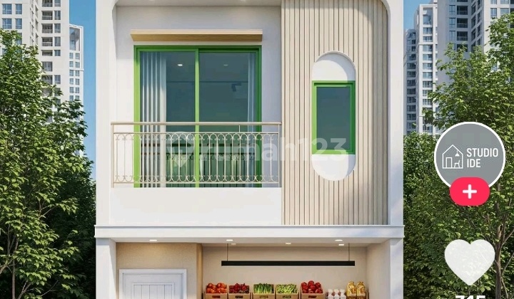 Rumah 2Lt & Toko Dekat Borma