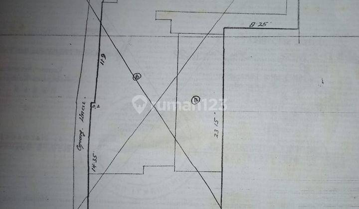 dijual rumahtua harga tanah jalan utama dekat sm raja 1
