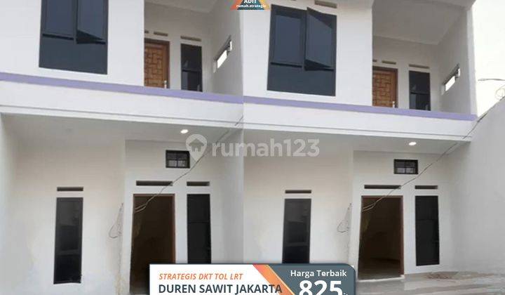 Rumah Baru Strategis Jl. Pendidikan Duren Sawit Jakarta Tol Lrt 1